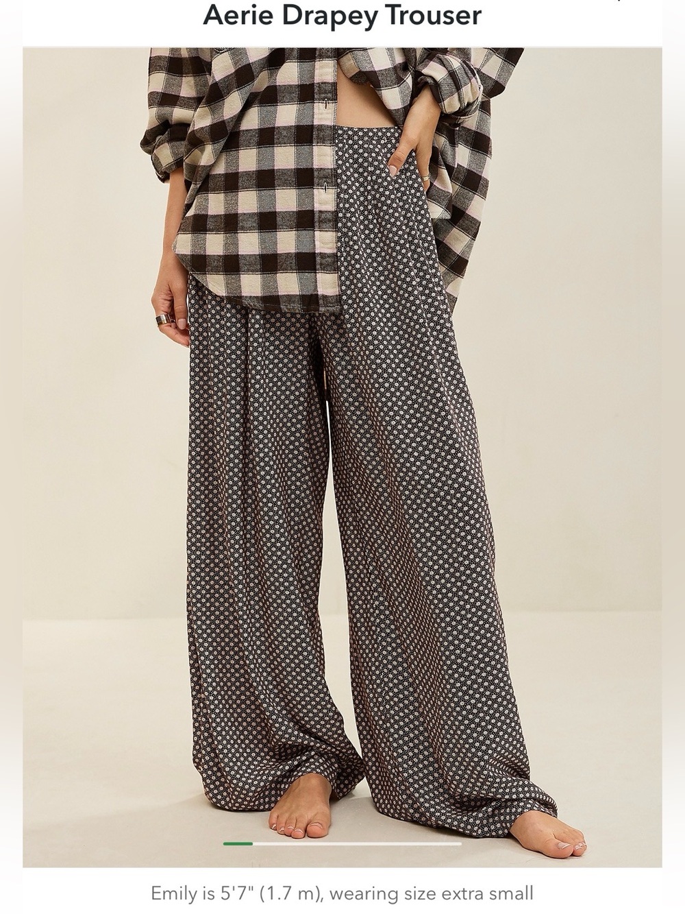 Aerie Drapey Trouser